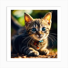 Bengal Kitten Art Print