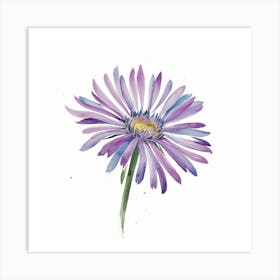 Purple Daisy Art Print