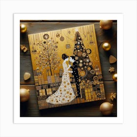 Christmas Couple Art Print