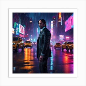 John Wick on the way to his Mission Art Print
