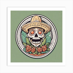 Day Of The Dead Skull 75 Art Print