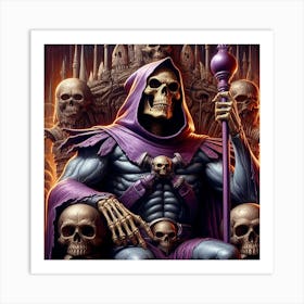 King Of The Skeletons Art Print