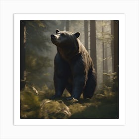 Bear In The Forest 25 Art Print