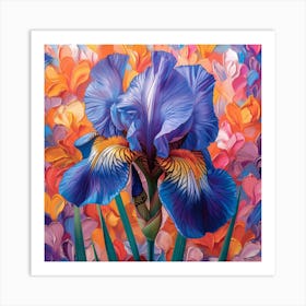 Blue Iris 1 Art Print