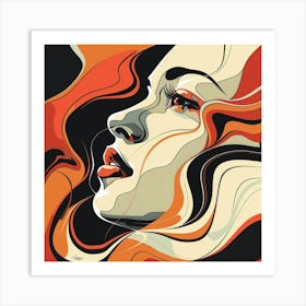 Woman'S Face 1 Art Print