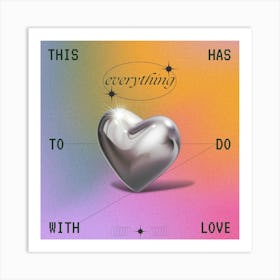 Love Square Art Print