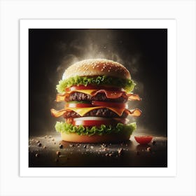 Burger 4 Art Print