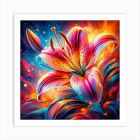 Lily Painting Art Print