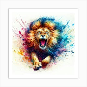 Lion Painting 4 Art Print