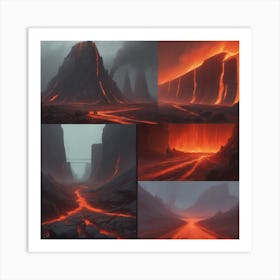 Lava Landscape 2 Art Print