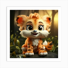 Cute Cheetah 2 Art Print