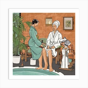 Spa Treatment Art Print