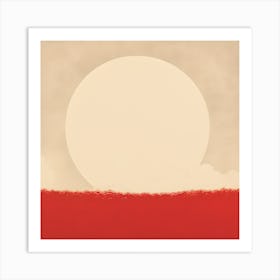 Sun Rises Over The Sea Art Print