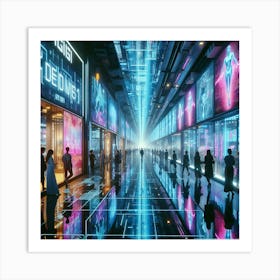 Futuristic City 16 Art Print