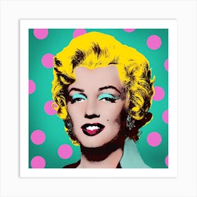 Marilyn Dots P Art Print