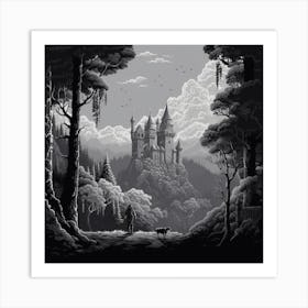 Castle In The Woods Art Print