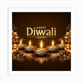 Happy Diwali Images Templates Design S (23) Art Print