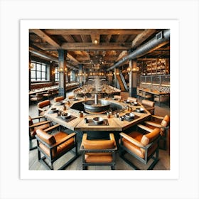 Sovereign Flame Restaurant Seating 1 Art Print