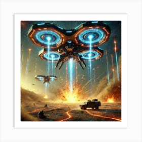 Mantle Guardian Drones Special Ability Converted Art Print