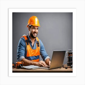 Construction Worker Art Print