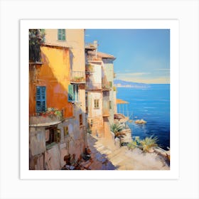 Whispers of Waves: Impressionist Serenity Art Print