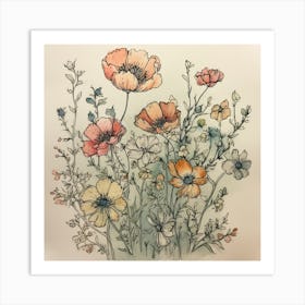 Poppies Art Print