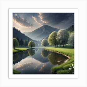 Landscape Painting 57 Art Print