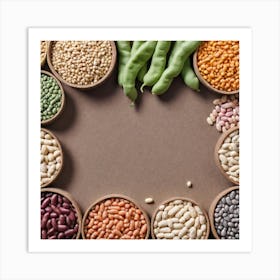 Legumes As A Frame (45) Art Print