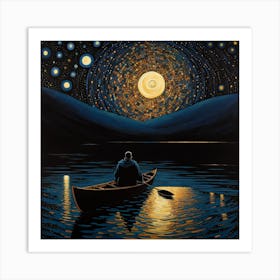 Night In The Canoe Art Print