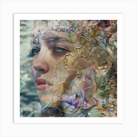 Woman'S Face 4 Art Print