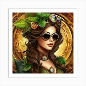 Steampunk Girl 6 Art Print