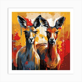 Deer Painting 2 Art Print