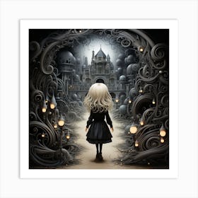 The Little Girl Who Met the Otherworld Art Print