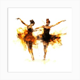 Dance Zone - Ballerina Twins Art Print