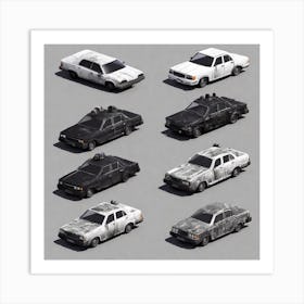 Collection Of Cars 1 Art Print