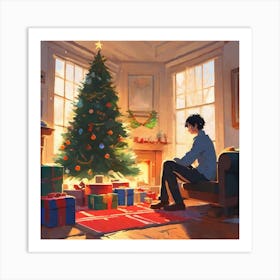 Christmas Tree 30 Art Print