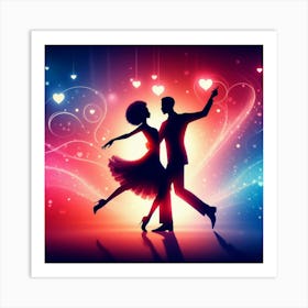 Couple Dancing Art Print