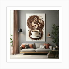 Coffee Beans Canvas Art Art Print