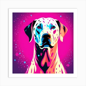 Dalmatian, colorful dog illustration, dog portrait, animal illustration, digital art, pet art, dog artwork, dog drawing, dog painting, dog wallpaper, dog background, dog lover gift, dog décor, dog poster, dog print, pet, dog, dog art Art Print