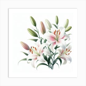 Lilies 1 Art Print