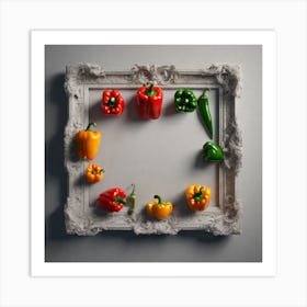 Peppers In A Frame 43 Art Print