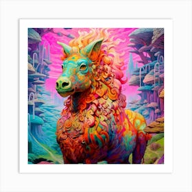 Psychedelic Horse Art Print