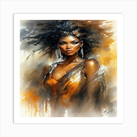 Afro-American Woman Art Print