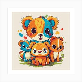 Playful Kids Animal Tshirt Design (4) 2024 05 02t201539 Art Print