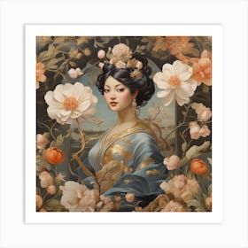 Chinese Lady Art Print