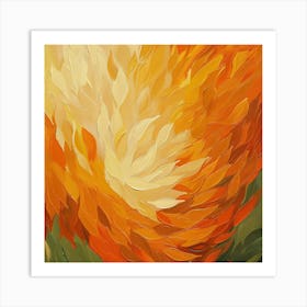 Orange Tulip Art Print