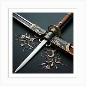 Samurai Sword Art Print