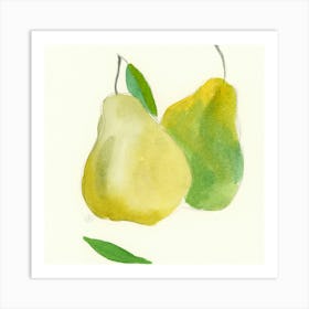 Two Pears 1 Art Print