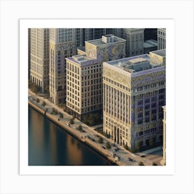 Chicago Skyline 1 Art Print