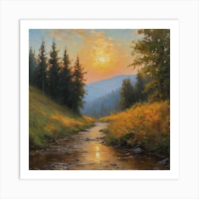 Golden Sunrise Art Print